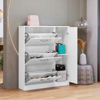 Sapateira Com 4 Portas E 1 Prateleira Niterói Branco - 4