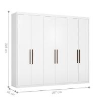 Conjunto Quarto De Casal Completo Caroline Branco - 5