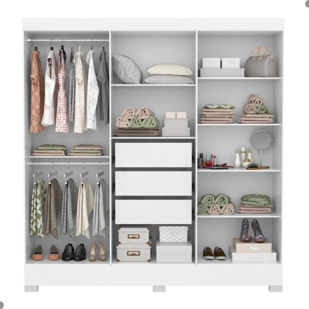 Conjunto Quarto De Casal Completo Ferrara Branco - 5