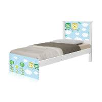 Cama Solteiro Adesivada Corujinhas Com Colchão - 2