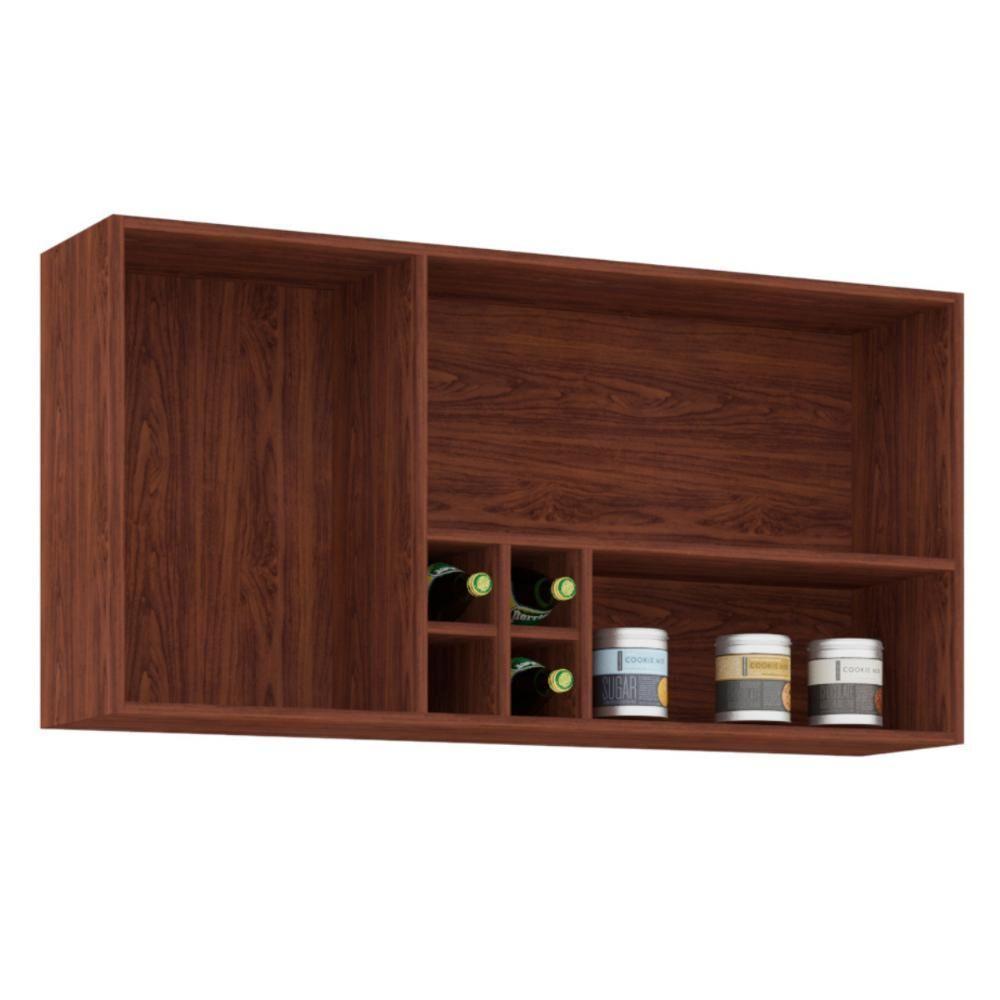 Armário Suspenso 1 Prateleira E 3 Portas San Nogueira Off White - 3