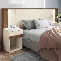 Conjunto Quarto Completo Com Espelho Sydney Jatoba Areia - 7