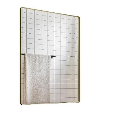 Espelho Decorativo Estilo Industrial Hebrew Dourado