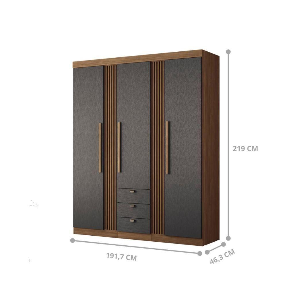 Conjunto Quarto Completo Istambul Jatoba Grafite - 2