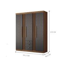 Conjunto Quarto Completo Istambul Jatoba Grafite - 2