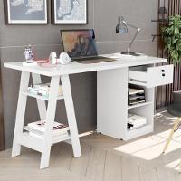 Escrivaninha Com 2 Prateleiras Juan Branco - 1