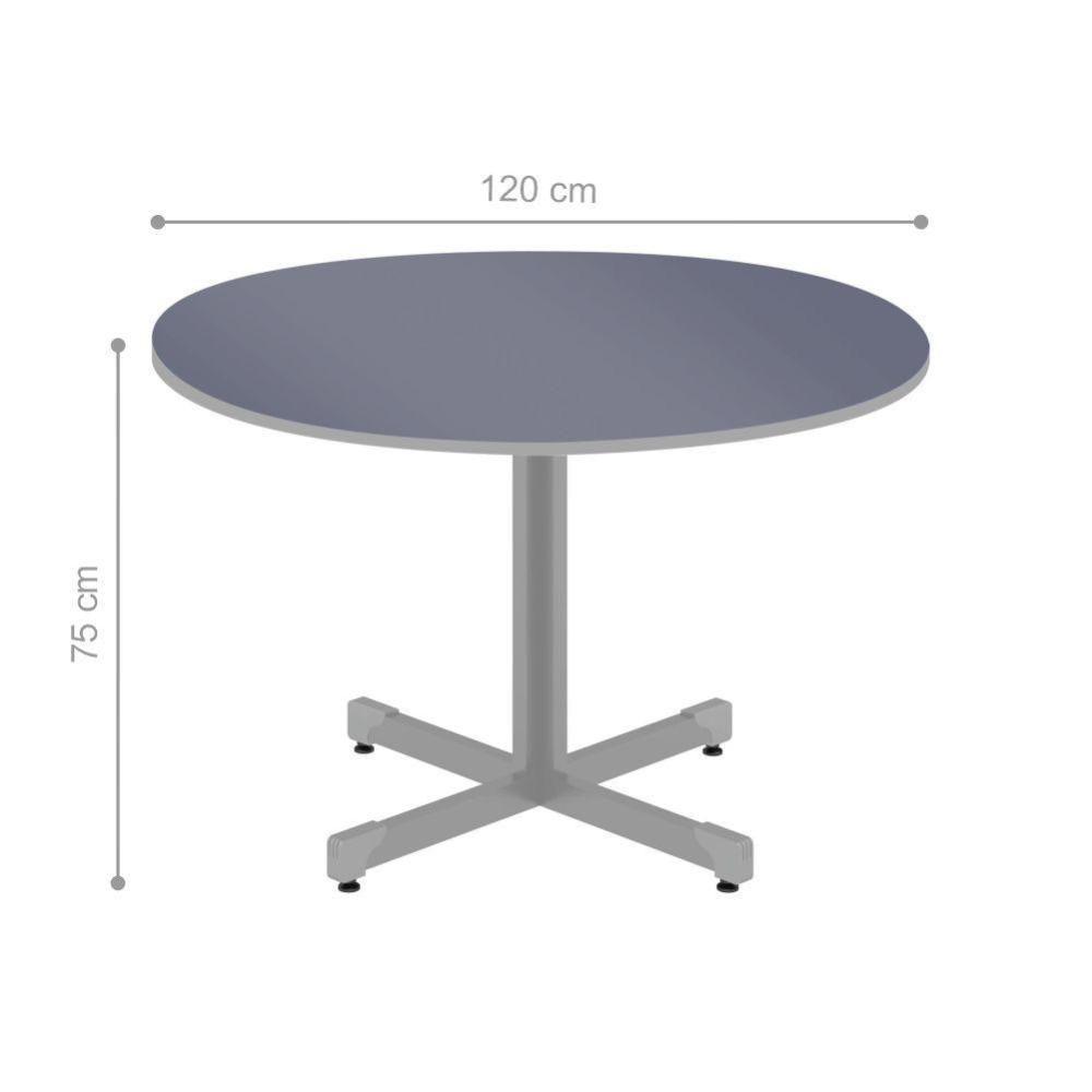 Mesa De Reunião Redonda 1.2 Red Azul - 2