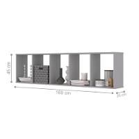 Kit Nichos 5 Compartimento Flórida Cinza - 2