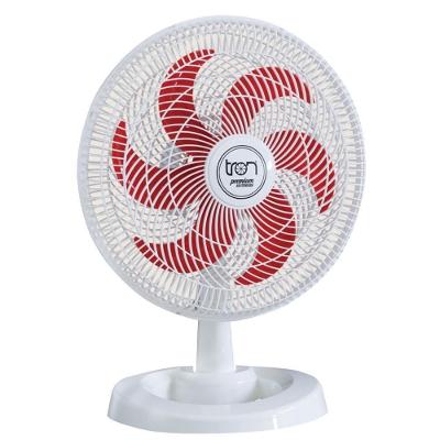 Ventilador de Mesa Casa H 130W 40cm 6 Pás 3 Velocidades Branco e Vermelho Lorena 110V