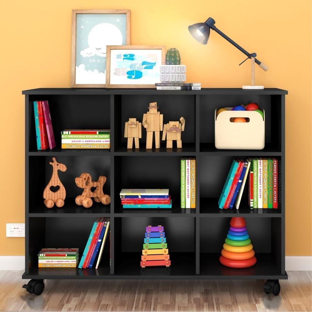 Nicho Organizador Com Rodinhas Portland Preto - 1