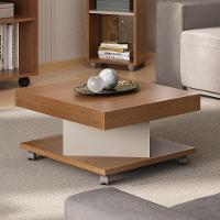 Mesa De Centro 4 Rodízios Cambará Cinamomo Off White - 3