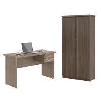 Mesa De Escritorio Com Armário 2 Portas Pampulha Affara - 1