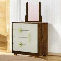 Cômoda Sapateira 4 Gavetas Espelho Paraguai Imbuia Fendi - 1