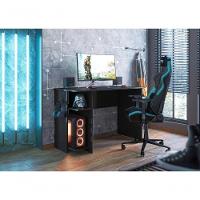 Mesa Gamer Com Suporte De Fone Zalie Preto - 5