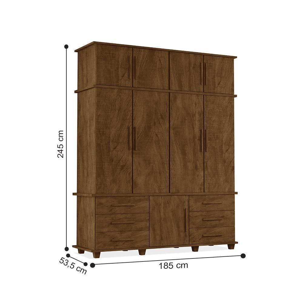 Roupeiro Dresden Com 4 Portas Malbec - 3