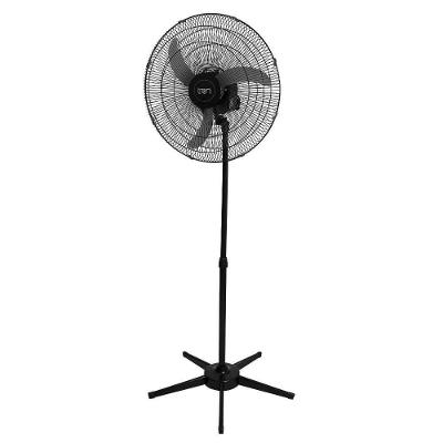 Ventilador Pedestal Oscilante Casa Hélice 52cm 3 Pás 3 Velocidades Preto Bivolt