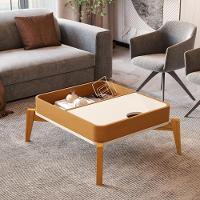 Conjunto Mesa De Centro E Buffet Rogers Off White Nature - 2