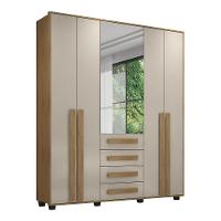 Roupeiro 5 Portas Ragusa Cinamomo Off White - 3