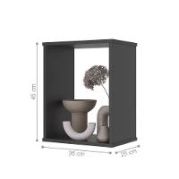 Kit Nichos 7 Compartimento Canada Preto Onix - 3