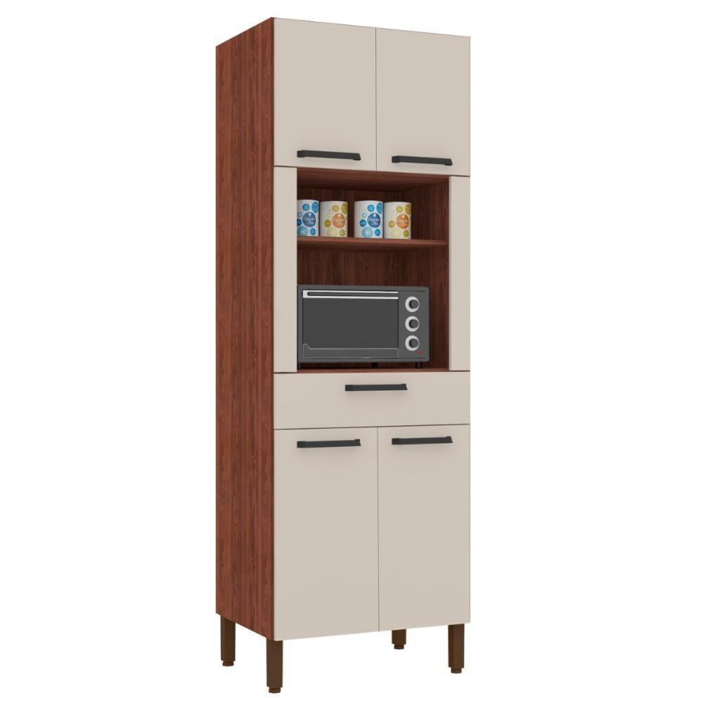 Paneleiro Cozinha Para Microondas Regina Nogueira Off White - 1