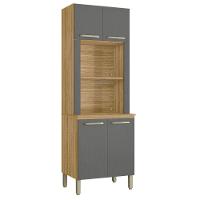 Paneleiro Duplo Com 4 Portas Winkler Freijó Gris - 1