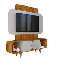 Painel Tv 75 Polegadas Embaré Naturalle Off White - 2