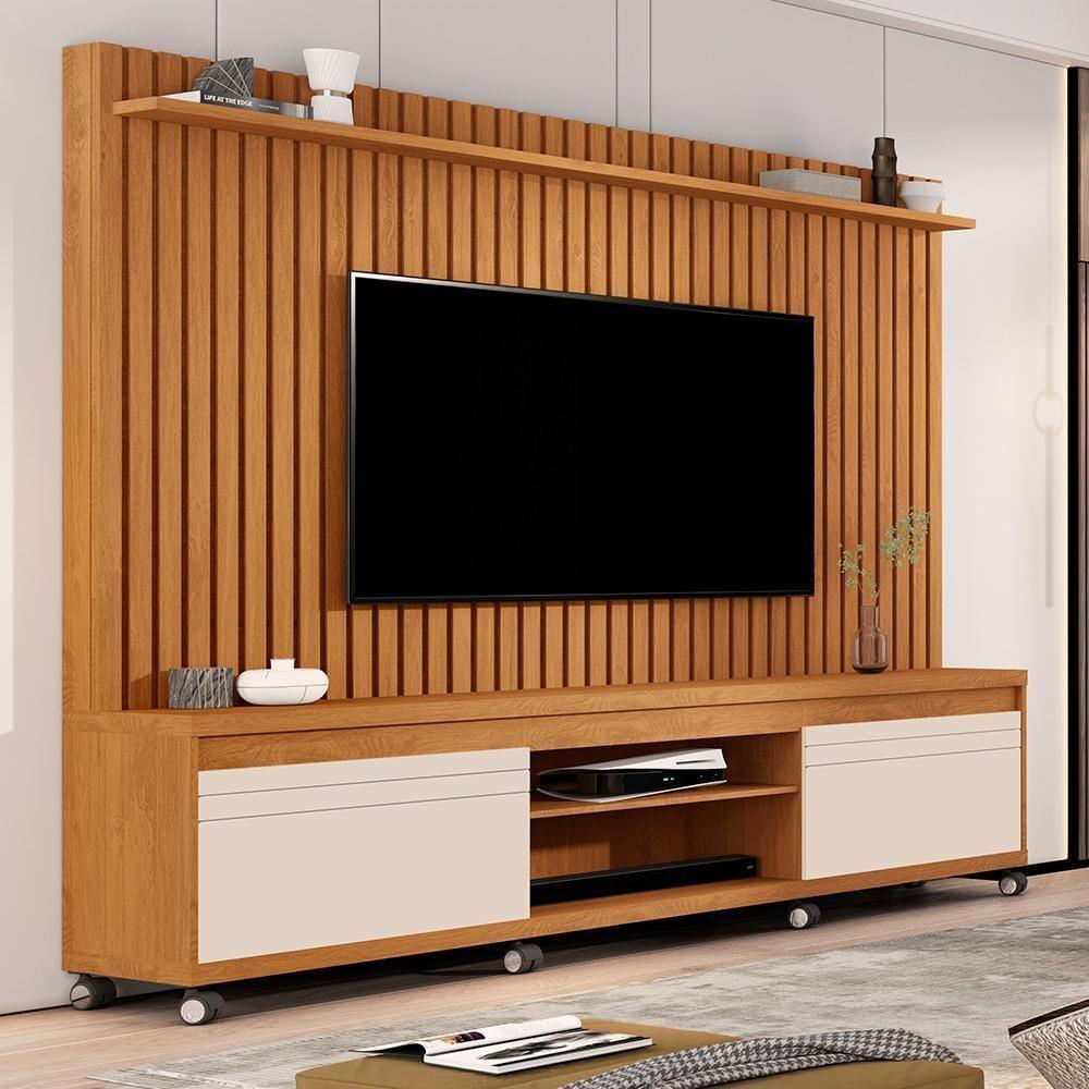 Home Para Tvs Lyon Nature Off White - 2