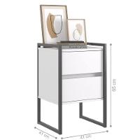 Conjunto Buffet E Gaveteiro Industrial Paris Branco - 2