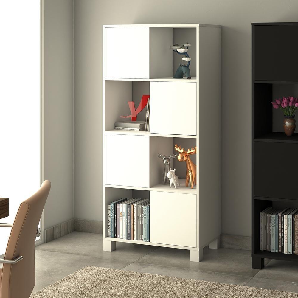 Conjunto Escrivaninha E Armário Friburgo Ipê Branco - 5