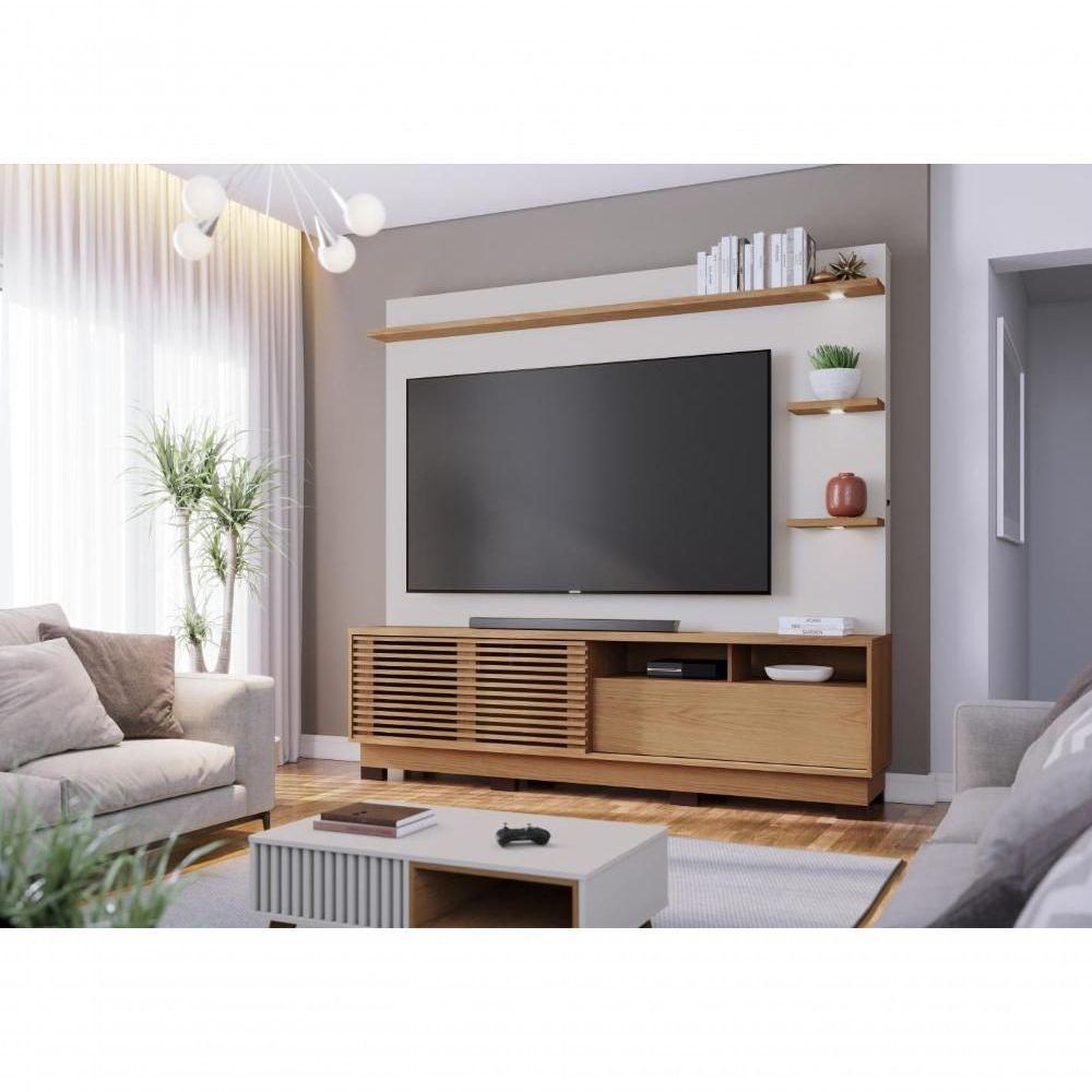 Home Para Tv Ate 70 Polegadas Barton Freijo Off-white Matte - 6