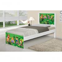 Cama Solteiro Com Cabeceira Adesivada Safari - 3