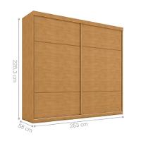 Guarda Roupa 2 Portas E 4 Gavetas Quatis Naturalle - 2