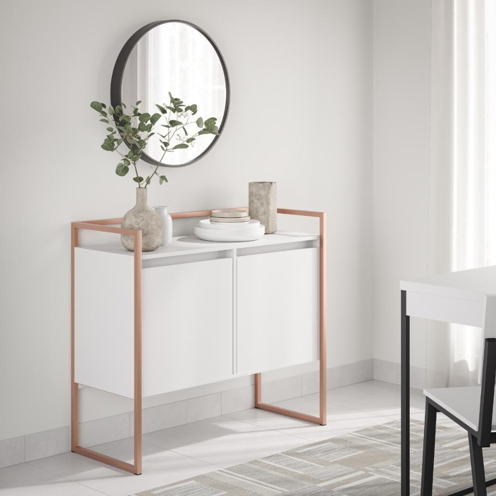 Buffet Sala Cantinho Do Café Branco Cobre - 4