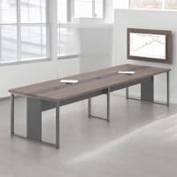 Mesa De Reunião Com Painel De Tv 40 Houston Freijó Preto - 1