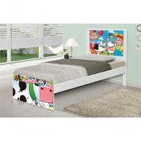 Cama Solteiro Adesivada Fazendinha Feliz Com Colchão - 3
