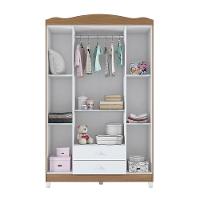 Conjunto Guarda-roupa E Cômoda Porto Branco Almendra