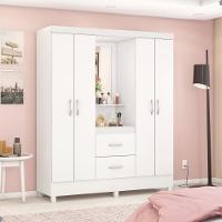 Conjunto Quarto Guarda Roupa E Comoda Ravenna Branco - 5