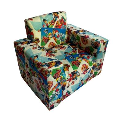 Mini Sofa Infantil Poltrona Criança Estofado Com Personagem Patrulha Canina