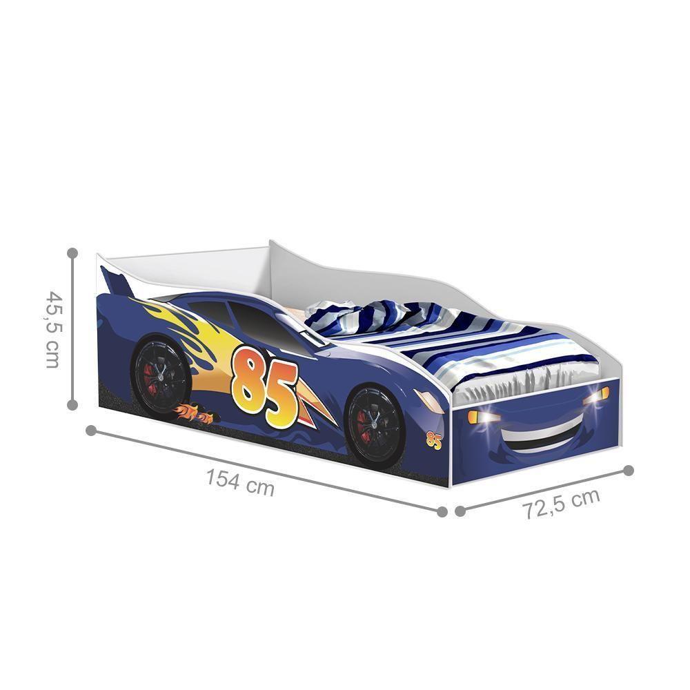 Cama Infantil Génova Azul Com Colchão - 2