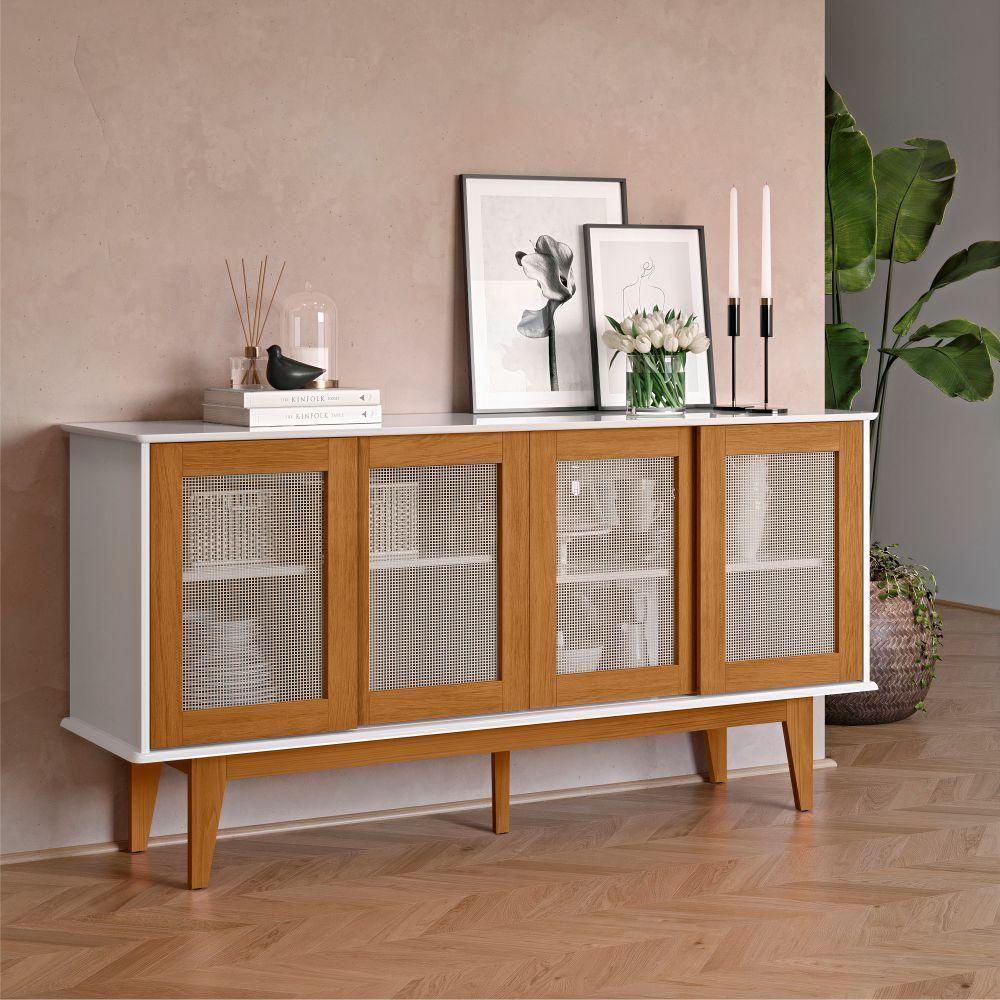 Buffet Sevilha 4 Portas Branco Nature - 1