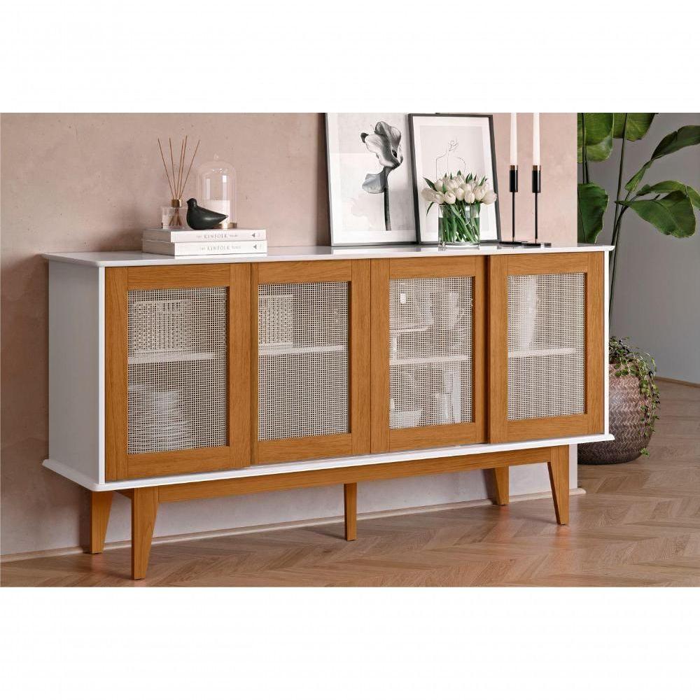 Buffet Sevilha 4 Portas Branco Nature - 8