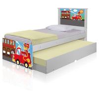 Bicama Juvenil Com Cabeceira Adesivada Bombeiro - 2