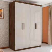 Guarda Roupa Miami Com Quatro Portas Malbec Off White - 1