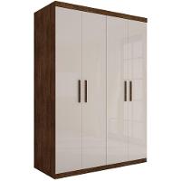 Guarda Roupa Miami Com Quatro Portas Malbec Off White - 2