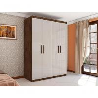 Guarda Roupa Miami Com Quatro Portas Malbec Off White - 5