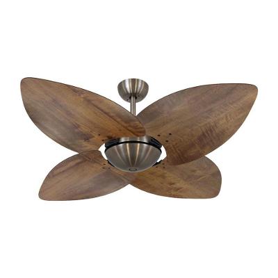 Ventilador de Teto Casa H 120cm 4 Pás 3 Velocidades Bronze Dormamu Office 110V