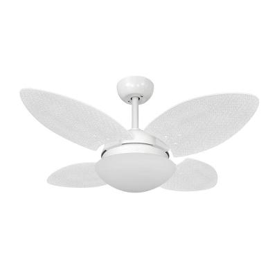 Ventilador de Teto Casa H Volare Mini Petalo Palmae Branco 4 Pás 3 Velocidades 220V