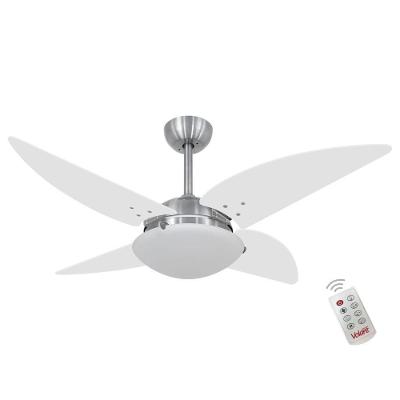 Ventilador de Teto Casa H 4 Pás 3 Velocidades Branco Volare Quad 110V