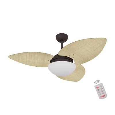 Ventilador de Teto Casa H 120cm 3 Pás 3 Velocidades Marrom Dormamu 110V