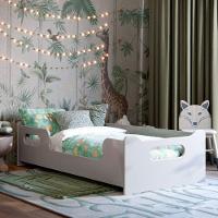 Cama Infantil Encanto Com Grade Proteção E Colchão Cinza - 2